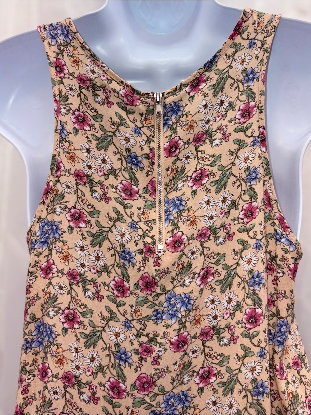 Forever 21 Floral Print Y2K Vintage Grunge Tank Summer Dress Cottagecore Size S - Picture 4 of 7